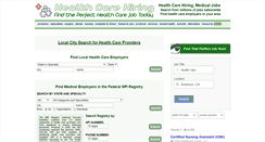 Desktop Screenshot of healthcarehiring.com