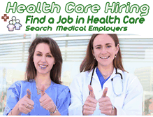 Tablet Screenshot of healthcarehiring.com